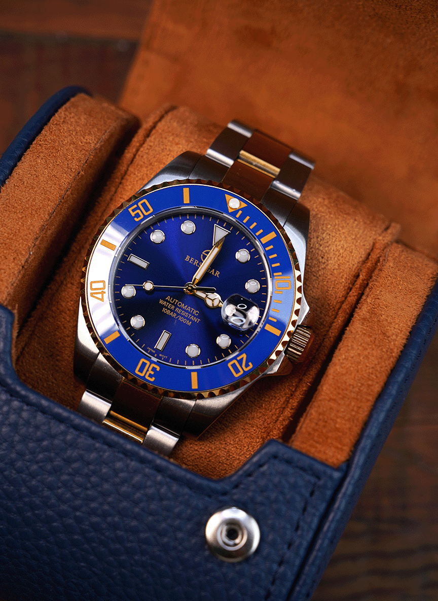 Rollo de reloj azul – Un reloj