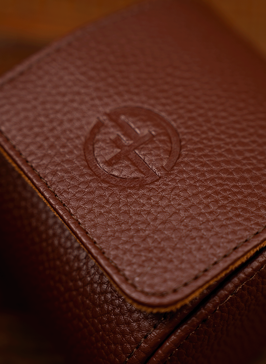 Brown Watch Roll – Eine Uhr