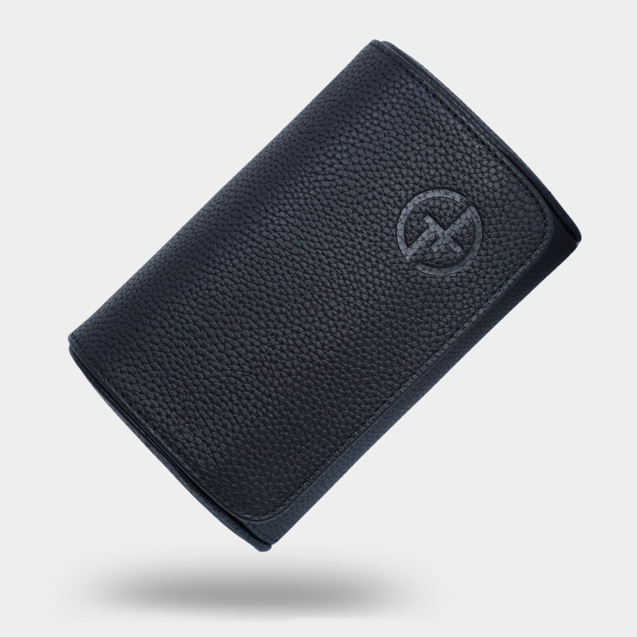 Estuche de reloj negro: dos relojes