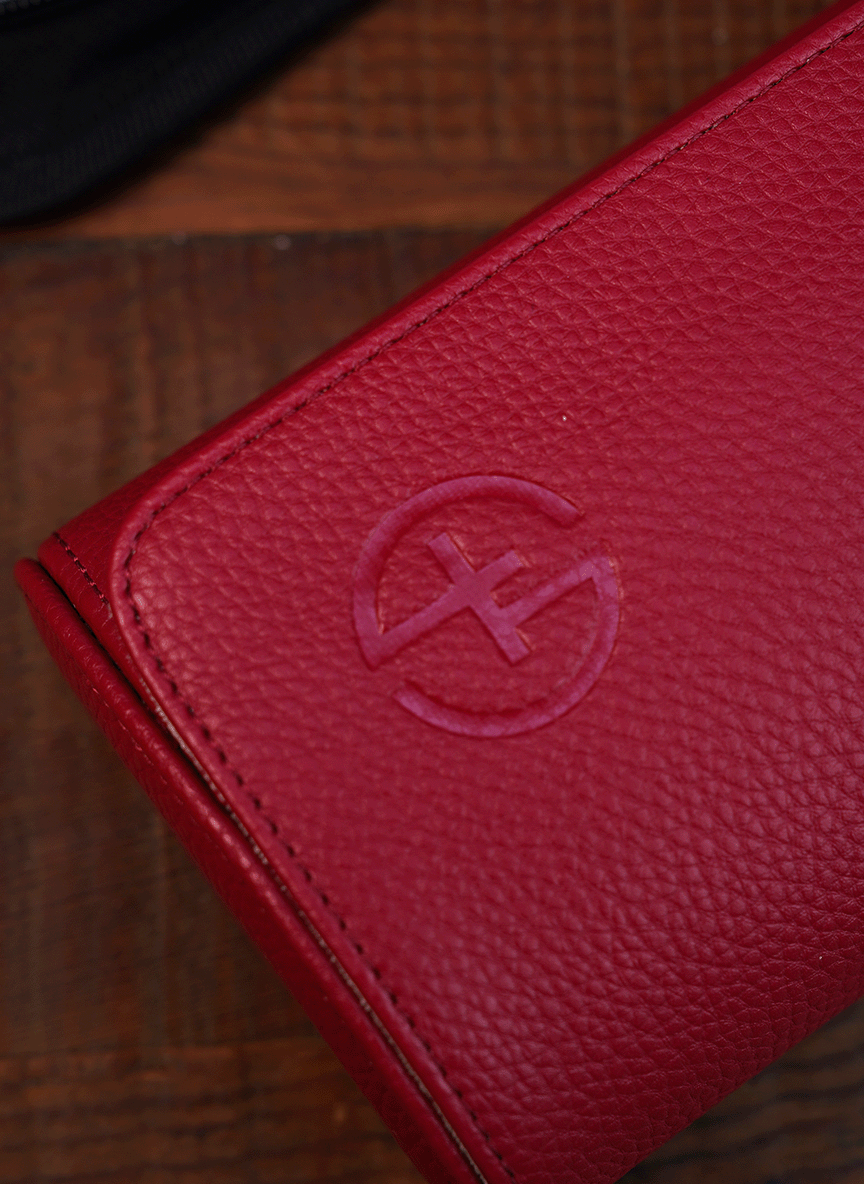 Rollo de reloj rojo: dos relojes